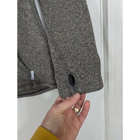 Stio Sweetwater Fleece Hoodie women's size small gray pocket 1/4 zip outdoor‎ - Picture 7 of 10